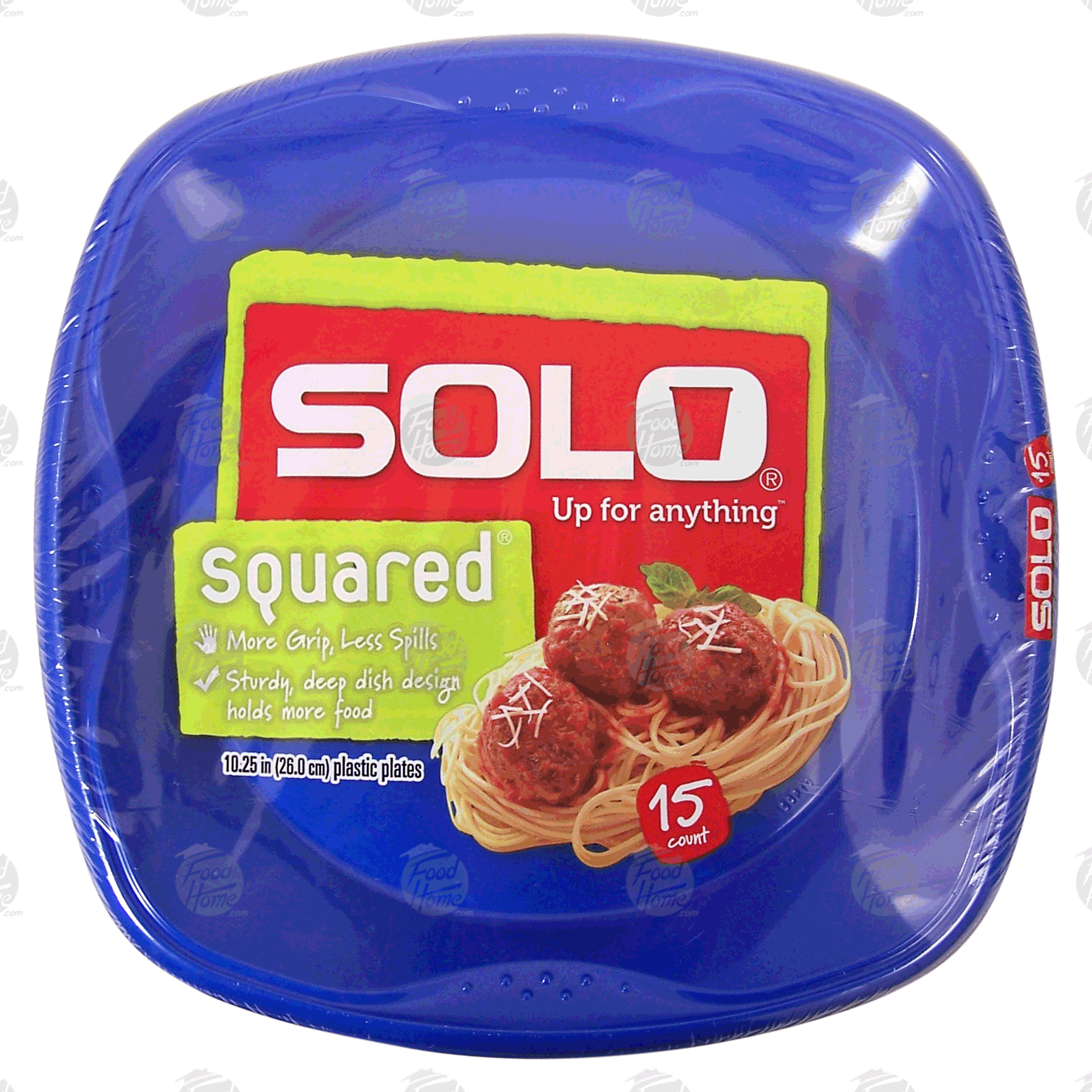 Solo squared plastic plates, 10.25-in, more grips Full-Size Picture